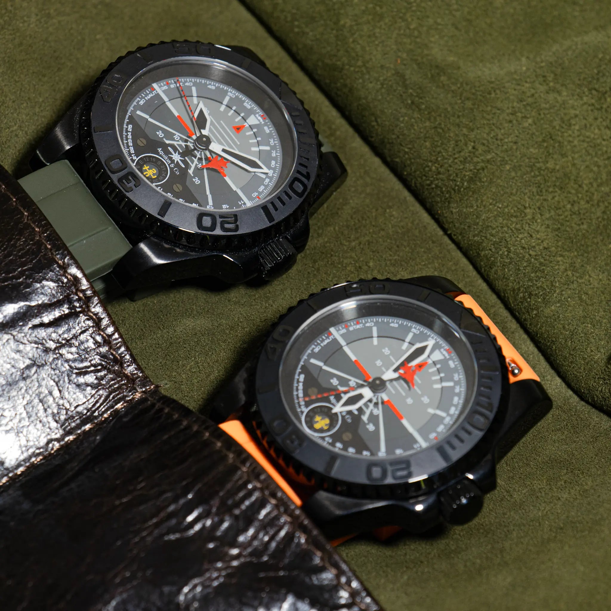Rouleau de voyage en cuir véritable – 4 Montres