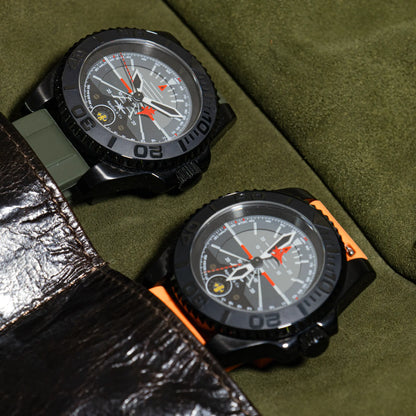 Rouleau de voyage en cuir véritable – 4 Montres